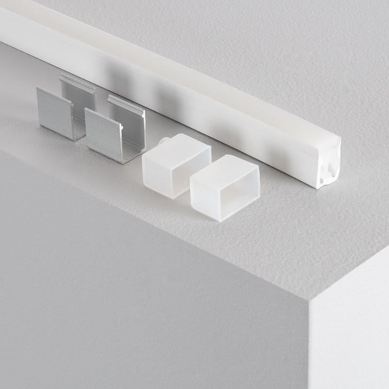 Perfil Neon SFLEX 12x20 Curva Lateral para Fita LED IP20 até 10 mm