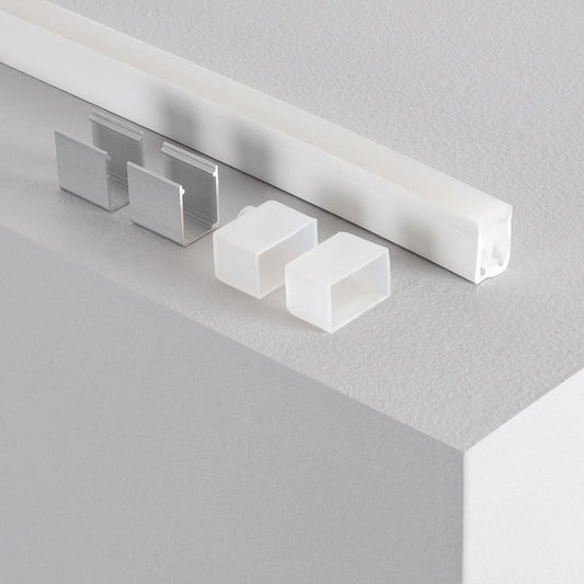 Perfil Neon SFLEX 12x20 Curva Lateral para Fita LED IP20 até 10 mm