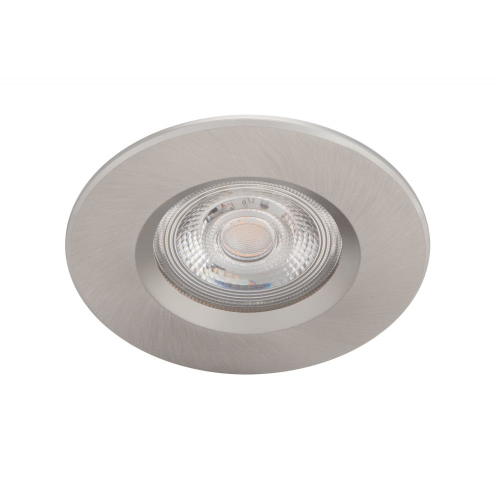 Pacote 3 LED Downlight Philips "Dive" Circular 5,5W 350Lm Banhado A Níquel 2700K Ip65