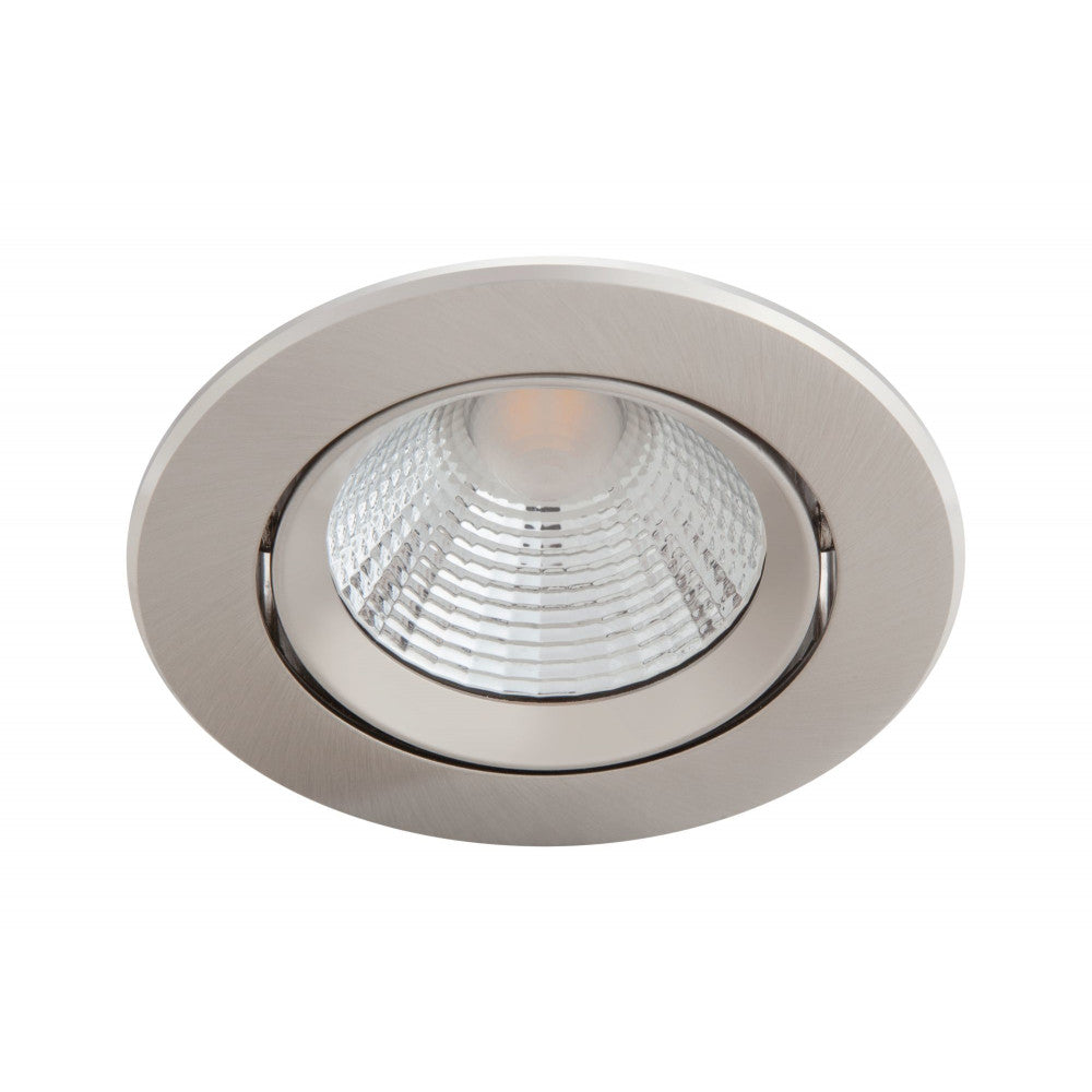 Pacote 3 LED Downlight Philips "Sparkle" Circular 5,5W 350Lm Banhado A Níquel 2700K