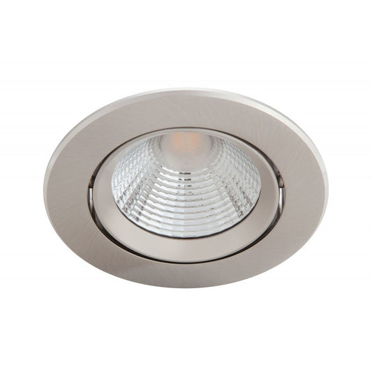 Pacote 3 LED Downlight Philips "Sparkle" Circular 5,5W 350Lm Banhado A Níquel 2700K
