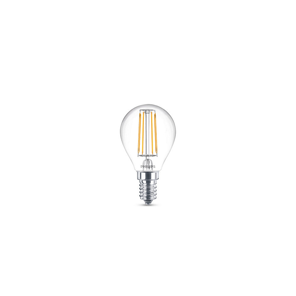 Pacote 2 Lâmpada LED Philips E14 P45 4.3W 470Lm 2700K