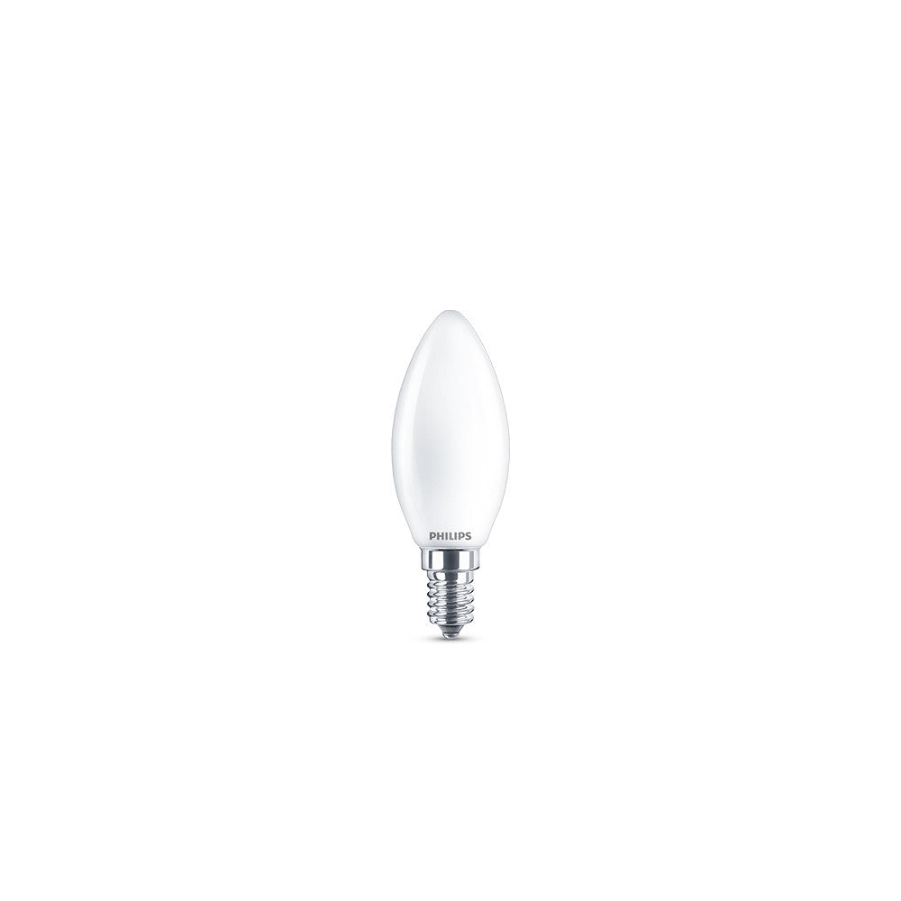 Pacote 2 Lâmpada LED Philips E14 B35 4.3W 470Lm 2700K