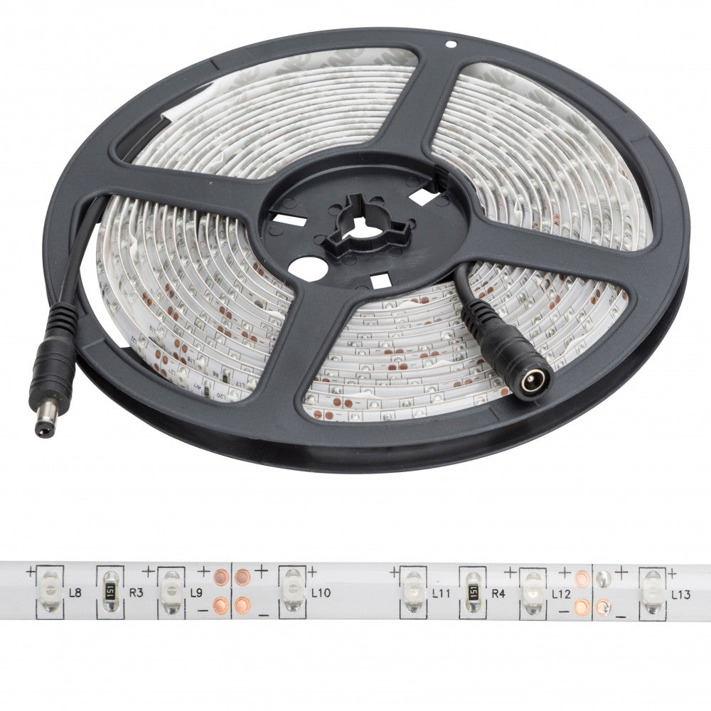 Faixa de 300 LEDs 24W 1.200Lm CRI85 6000ºK SMD3528 12VDC IP65 x5M 40.000H-Branco