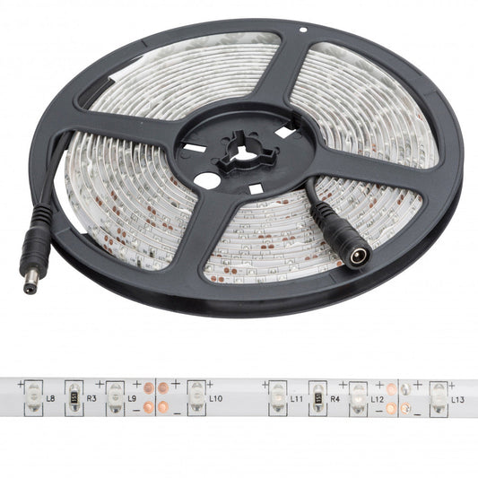 Faixa de 300 LEDs 24W 1.200Lm CRI85 6000ºK SMD3528 12VDC IP65 x5M 40.000H-Branco