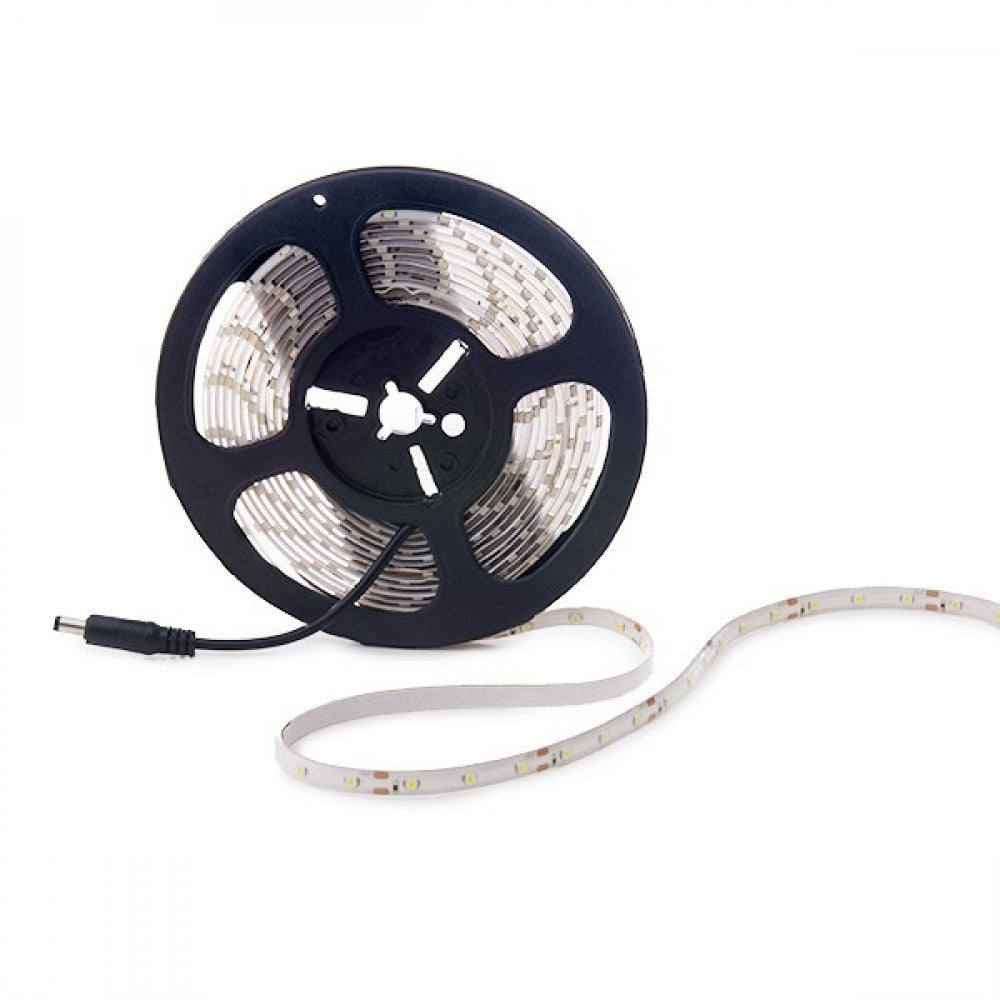 Faixa de 300 LEDs 24W 1.200Lm CRI85 6000ºK SMD3528 12VDC IP65 x5M 40.000H-Branco