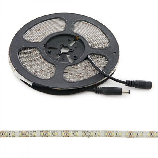 Faixa de 600 LEDs 48W 2.400Lm CRI85 6000ºK SMD3528 12VDC IP65 x5M 40.000H-Branco