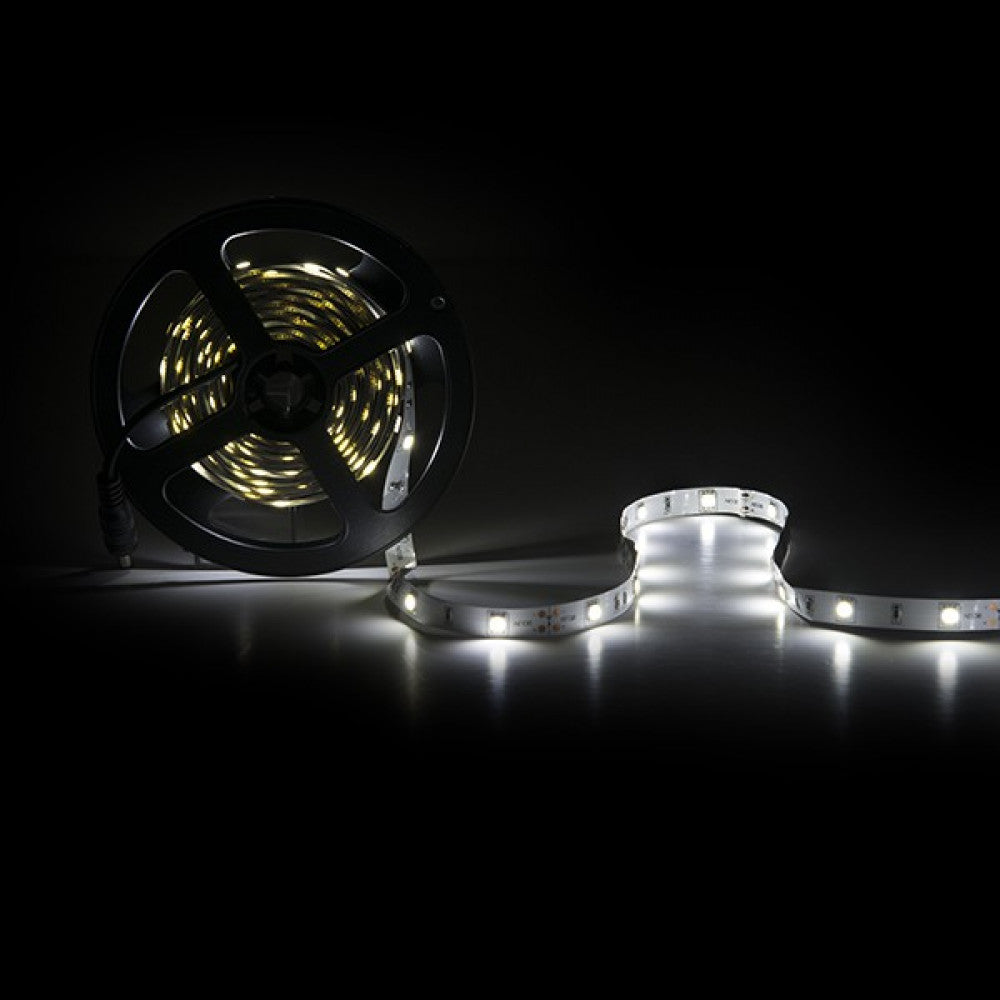 Faixa de 150 LEDs 36W 2.100Lm CRI85 6000ºK SMD5050 12VDC x5M 40.000H-Branco Frio