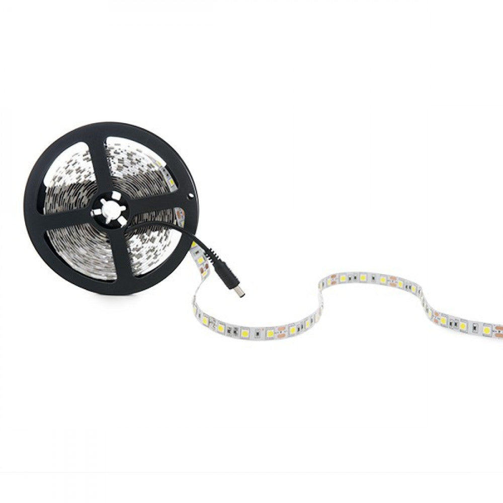 Faixa de 300 LEDs 72W 3.780Lm CRI85 6000ºK SMD5050 12VDC x5M 40.000H-Branco Frio