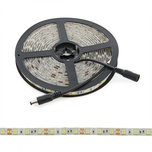 Faixa de 300 LEDs 72W 4.200Lm CRI85 6000ºK SMD5050 12VDC IP65 x5M 40.000H-Branco