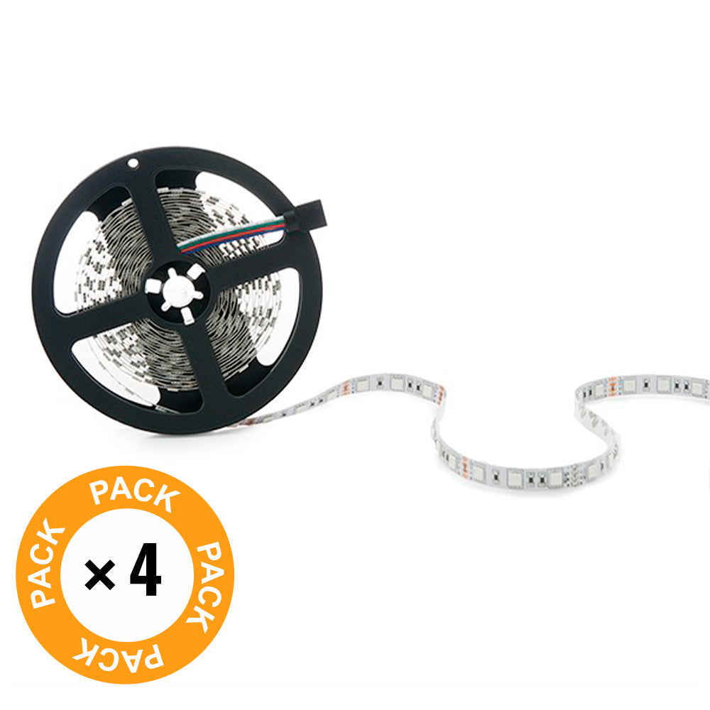 Pack 4 Tiras LED 72W 4200Lm 4200ºK 300