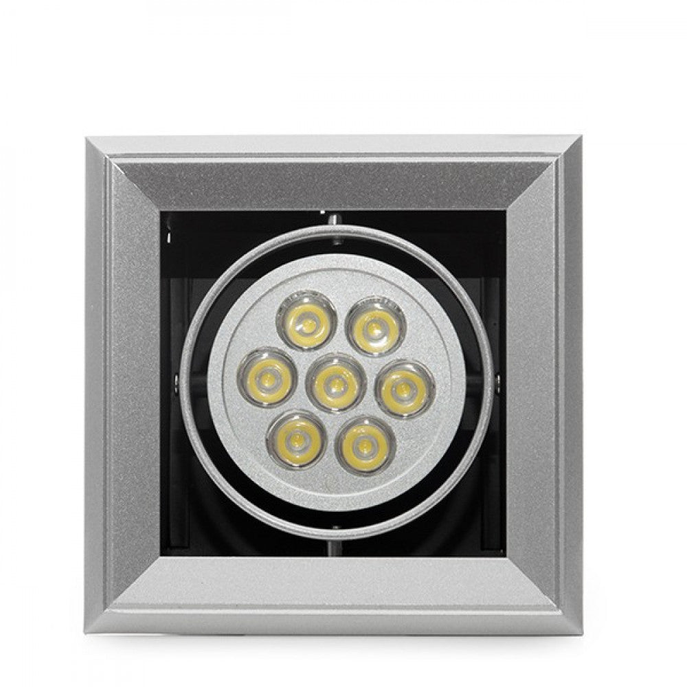 Foco Downlight LED Quadrado 7W 700Lm 40.000H