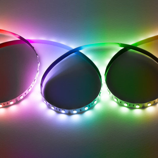 Faixa de 300 LEDs 72W 4.200Lm SMD 5050 24VDC IP33 40.000H-RGB