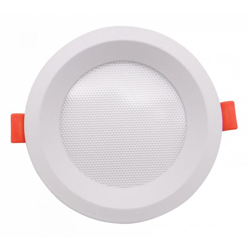 Placa LED 10W CCT Seleccionável Circular Slim Microprismático LIFUD (UGR17) Corte Ø 110 mm