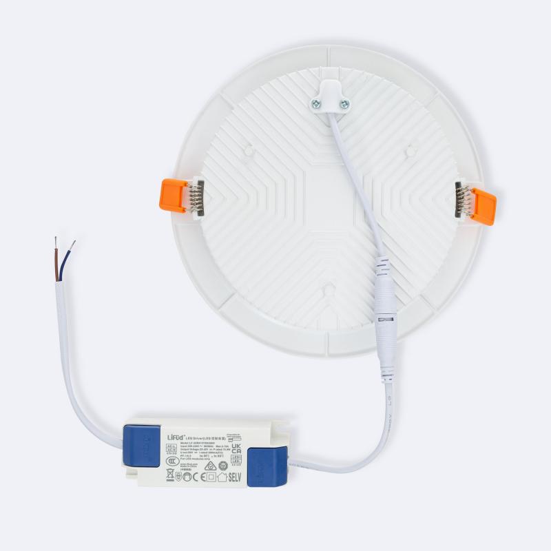 Placa LED 12W Circular Slim LIFUD Corte Ø150 mm
