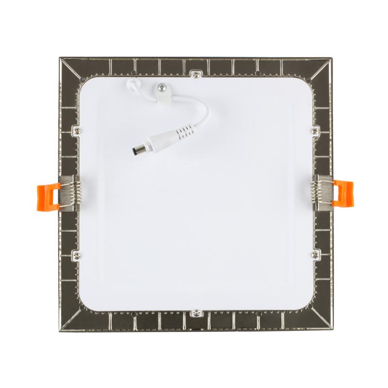 Placa LED 12W Quadrada SuperSlim Silver Corte 155x155 mm LIFUD