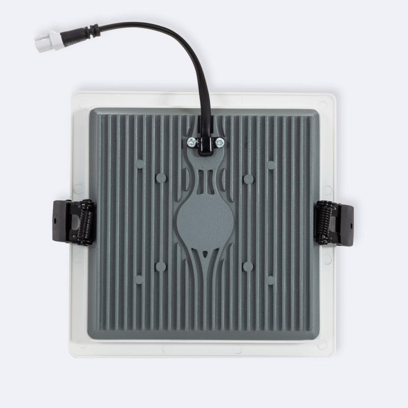 Placa LED 24W Quadrada Regulável Dim To Warm Corte 135x135 mm