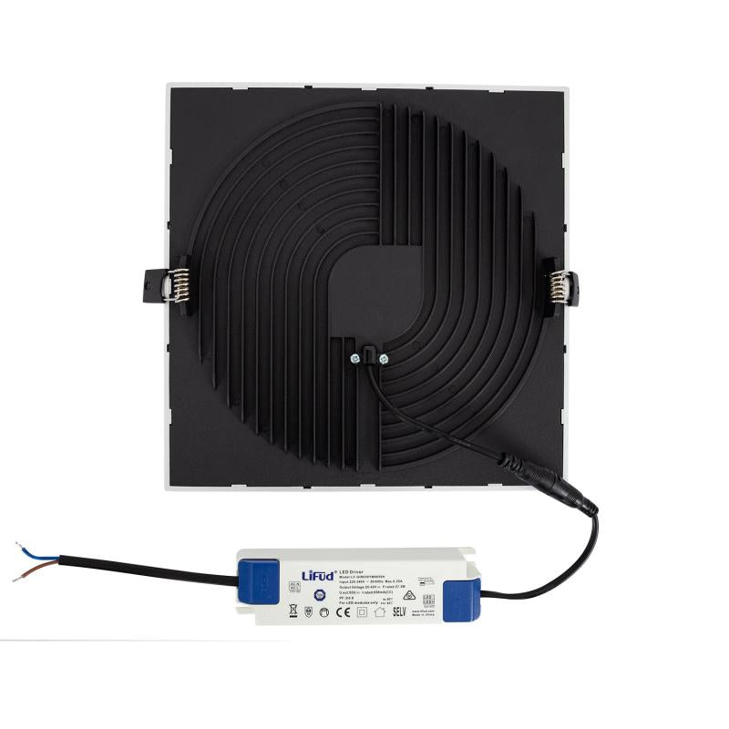 Placa LED 30W Quadrada High Lumen Corte Ø200 mm LIFUD Silver