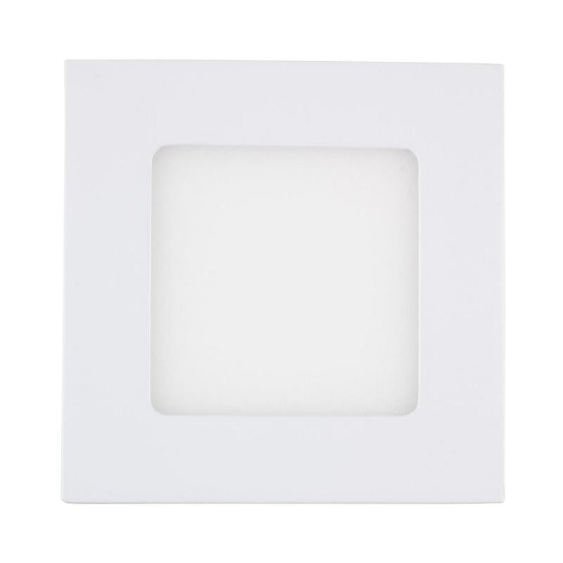 Placa LED 6W Quadrada SuperSlim Corte 105x105mm