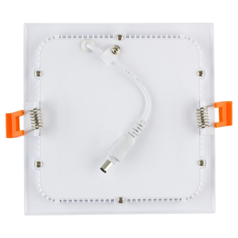 Placa LED 6W Quadrada SuperSlim Corte 105x105mm