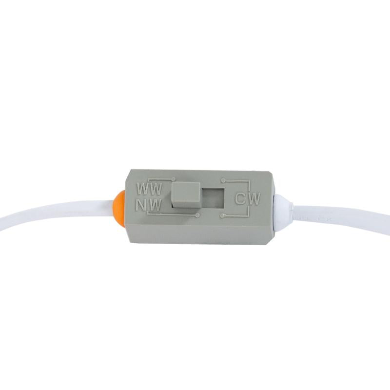 Placa LED 7W CCT Seleccionável Quadrada Slim Microprismática (UGR17 LIFUD) Corte 75x75 mm