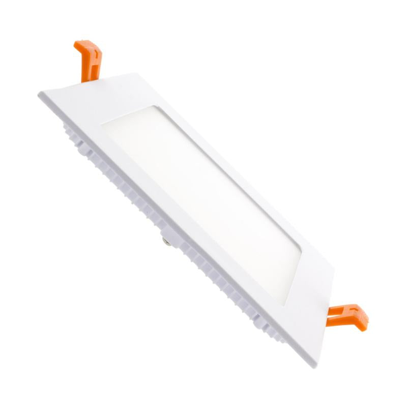 Placa LED 9W Quadrada SuperSlim Corte 130x130 mm