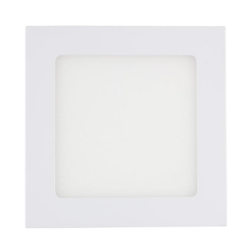 Placa LED 9W Quadrada SuperSlim Corte 130x130 mm