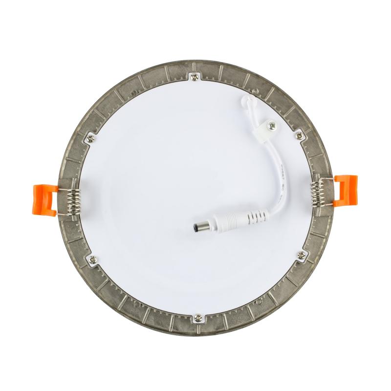 Placa LED Circular SuperSlim 18W Silver Corte Ø 205 mm