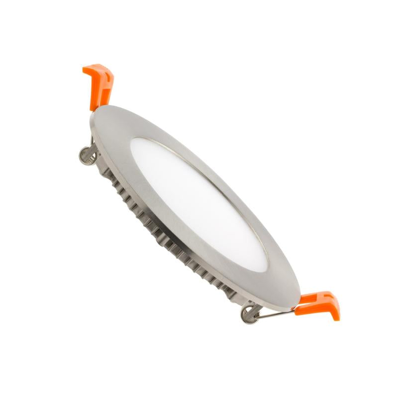 Placa LED Circular SuperSlim 6W Silver Corte Ø 110mm