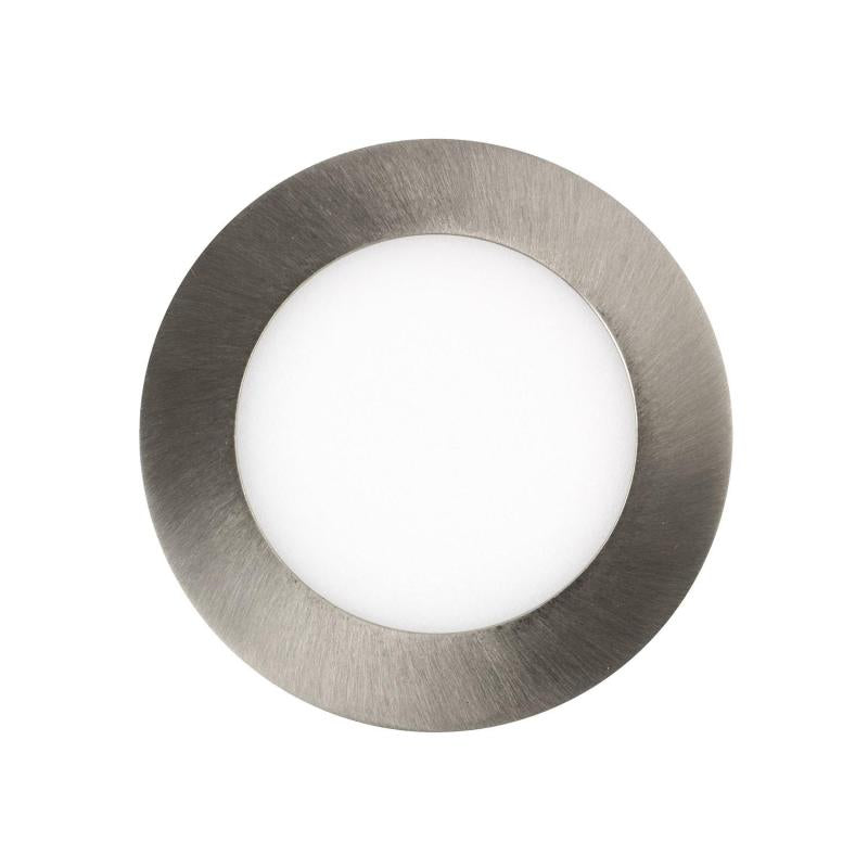 Placa LED Circular SuperSlim 6W Silver Corte Ø 110mm