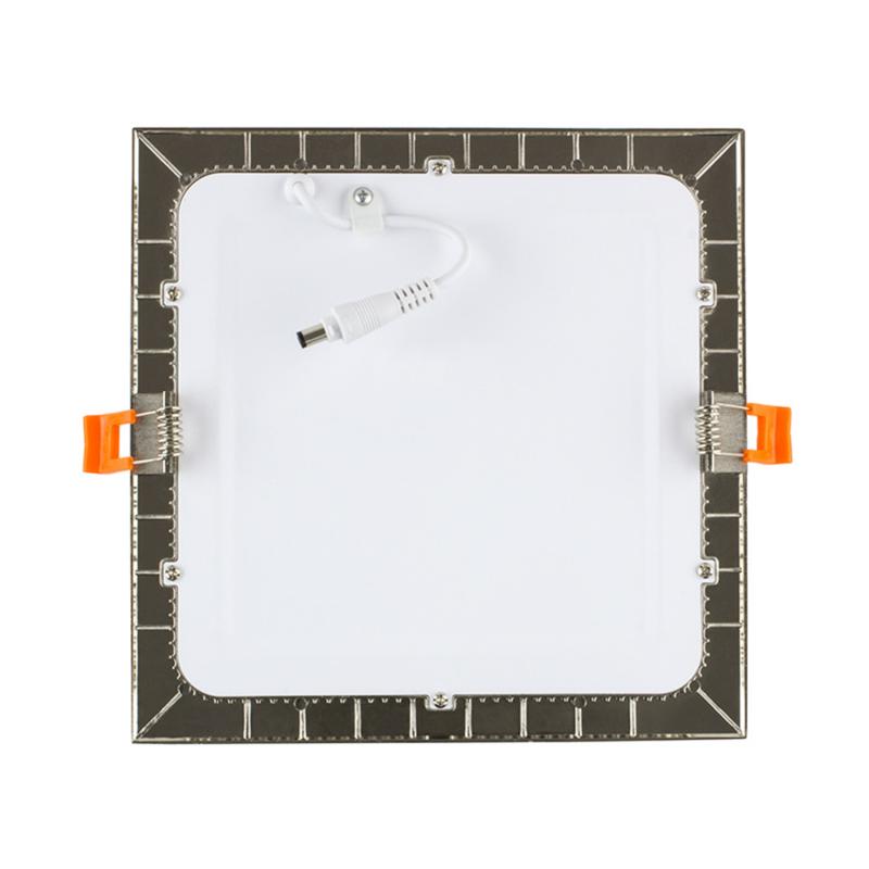 Placa LED Quadrada SuperSlim 18W LIFUD Silver de Corte 205x205 mm
