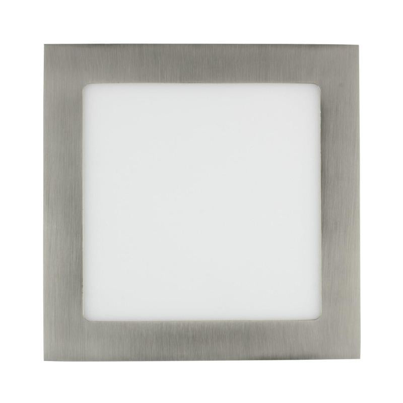 Placa LED Quadrada SuperSlim 18W Silver Corte 205x205 mm