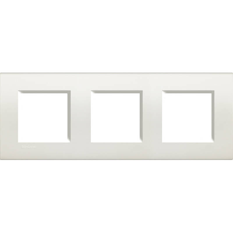 Placa Quadrada 3x2 Módulos BTicino Living Light LNA4802M3BI