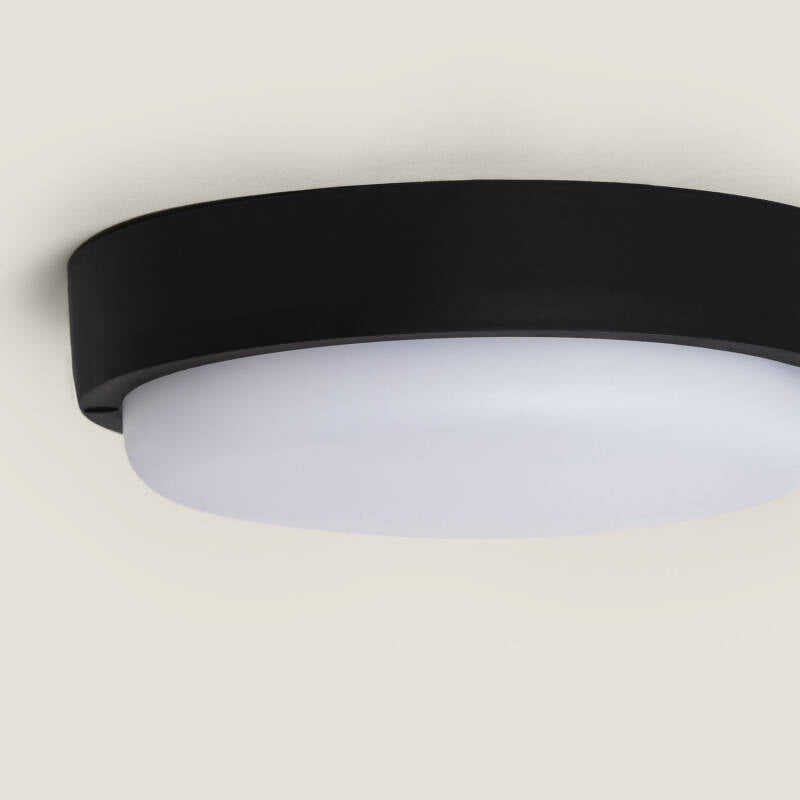 Plafon 25W LED Circular para Exterior Ø175 mm IP65 Hublot Black