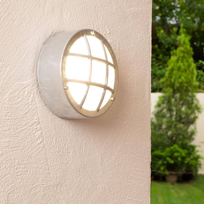 Plafon Circular para Exterior Ø200 mm Hublot Aço Galvanizado Coastal Fjord