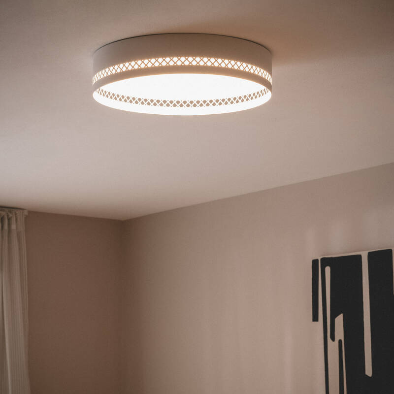Plafón de Teto LED 40W em Aço Walital L