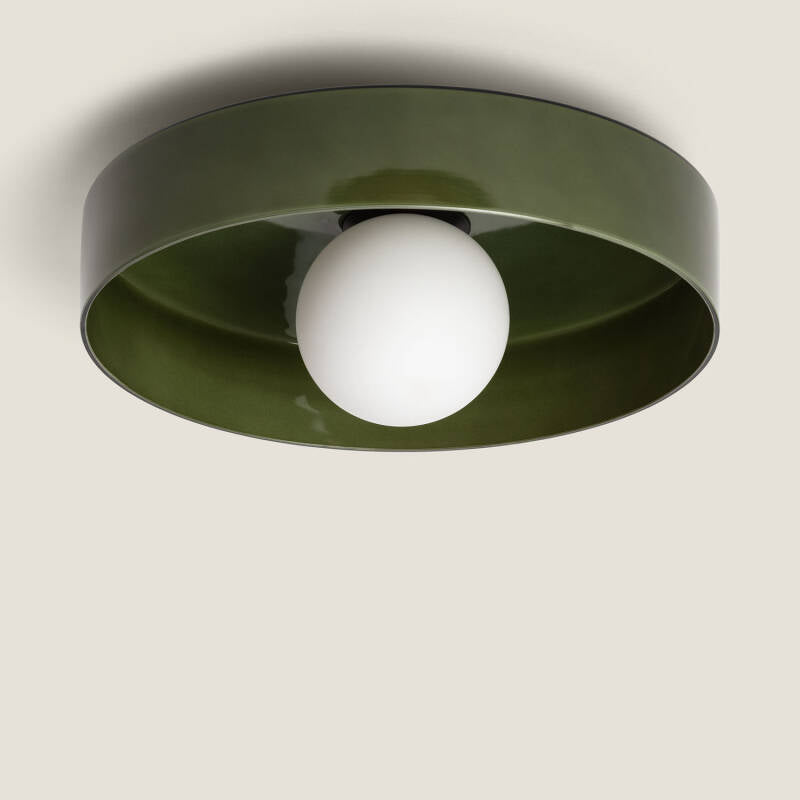 Plafón de Teto de Vidro Elva