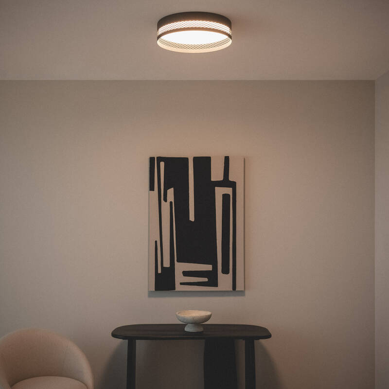 Plafón de Teto LED 30W em Aço Saska S