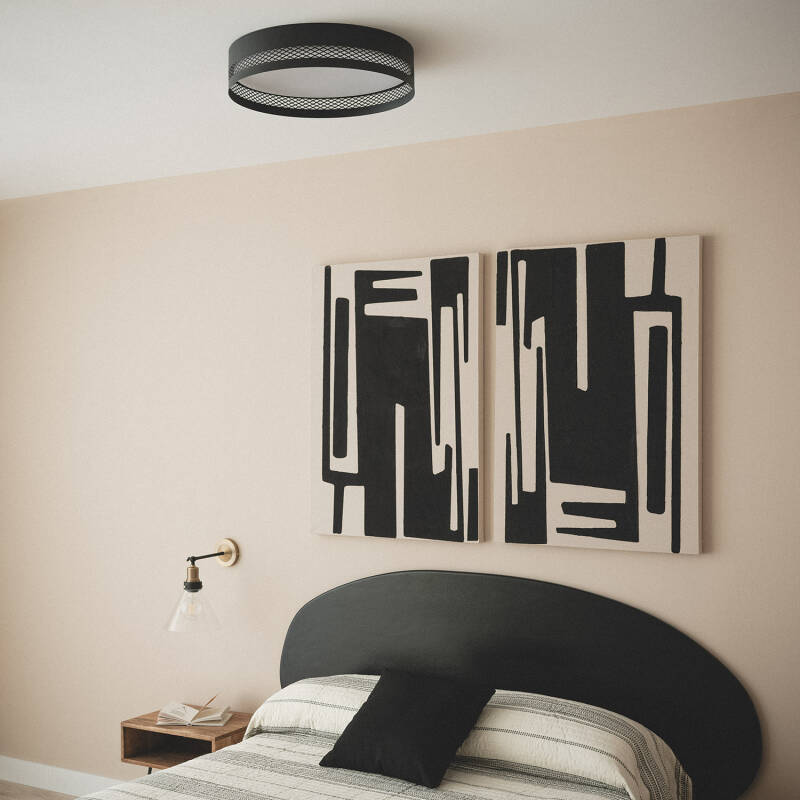 Plafón de Teto LED 40W em Aço Saska L