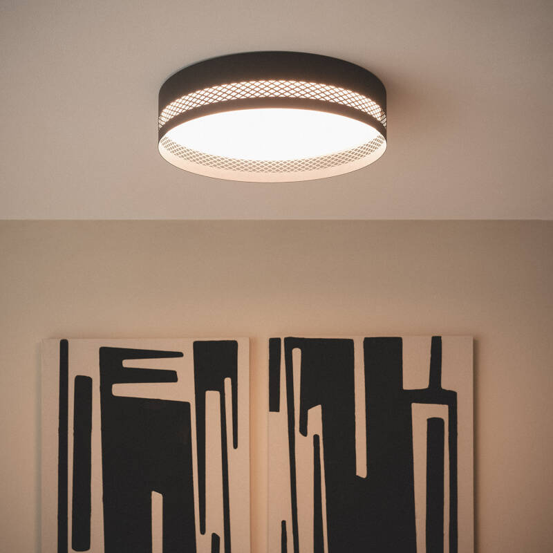Plafón de Teto LED 40W em Aço Saska L