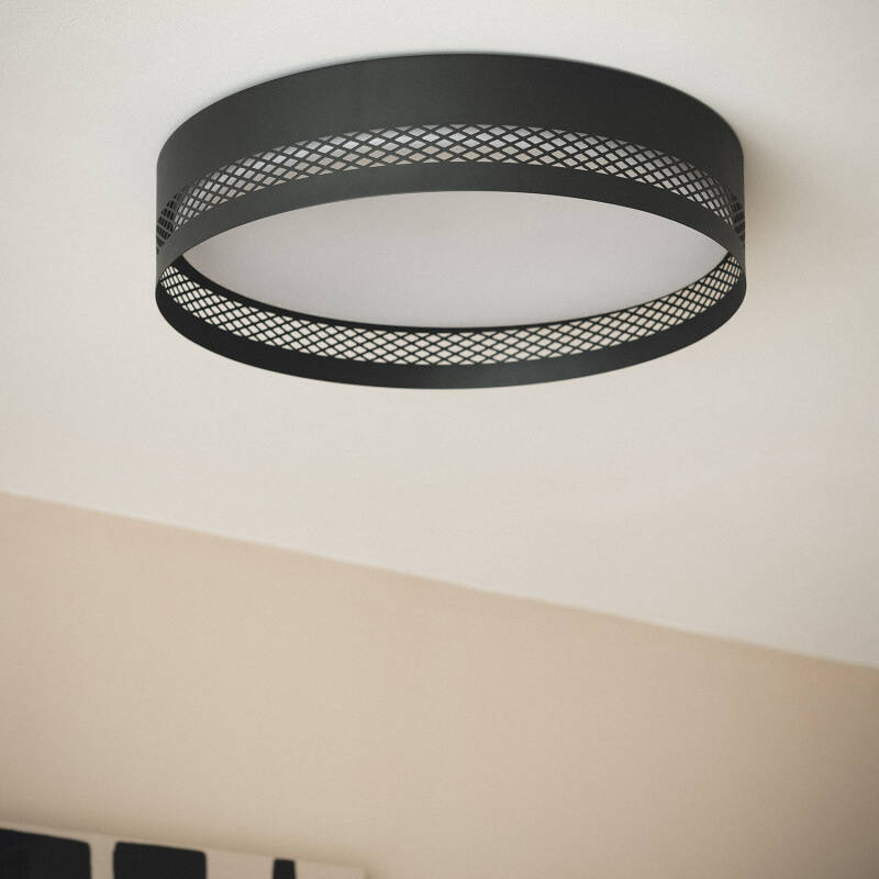 Plafón de Teto LED 40W em Aço Saska L