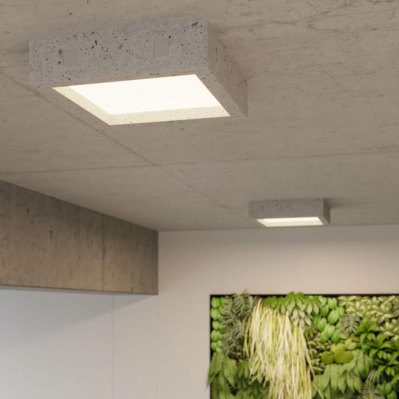 Plafón de Teto LED Riza Betão SOLLUX