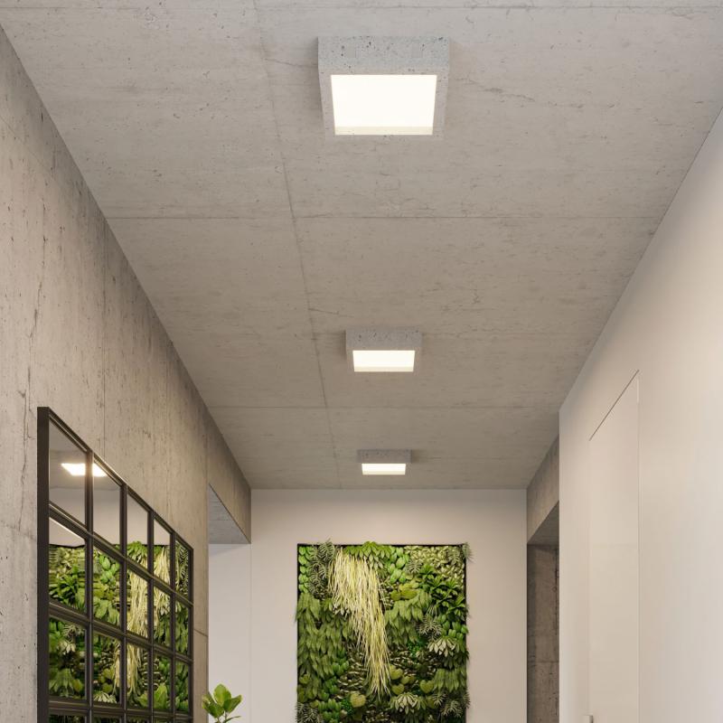 Plafón de Teto LED Riza Betão SOLLUX