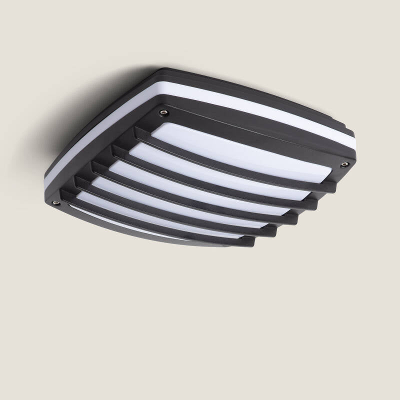 Plafón de Teto Quadrado Alumínio para Exterior 300x300 mm Domia