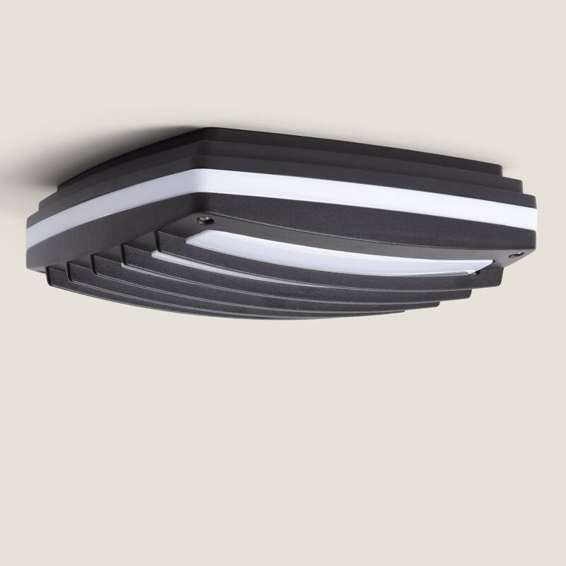 Plafón de Teto Quadrado Alumínio para Exterior 300x300 mm Domia