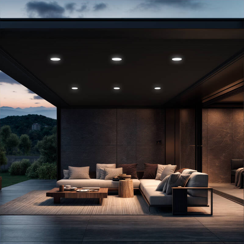 Plafón Exterior LED 24W Circular Ø220 mm Regulável