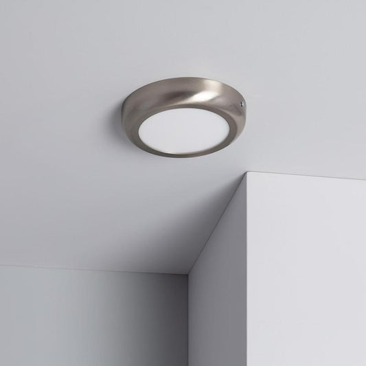 Plafon LED 12W Circular Metal Ø175 mm Design Silver