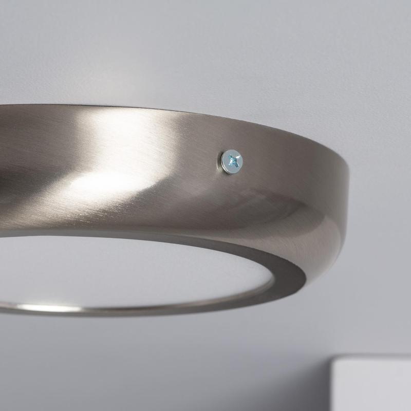 Plafon LED 12W Circular Metal Ø175 mm Design Silver