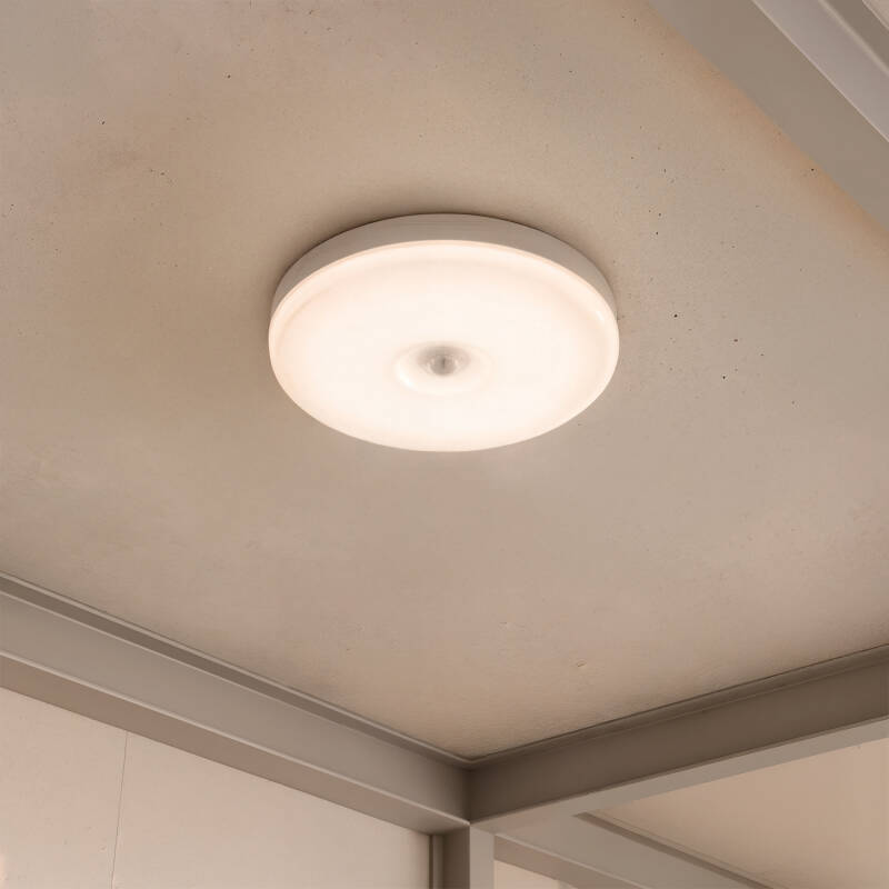 Plafon LED 12W Circular Ø216 mm No Flicker com Sensor de movimento PIR e Crepuscular