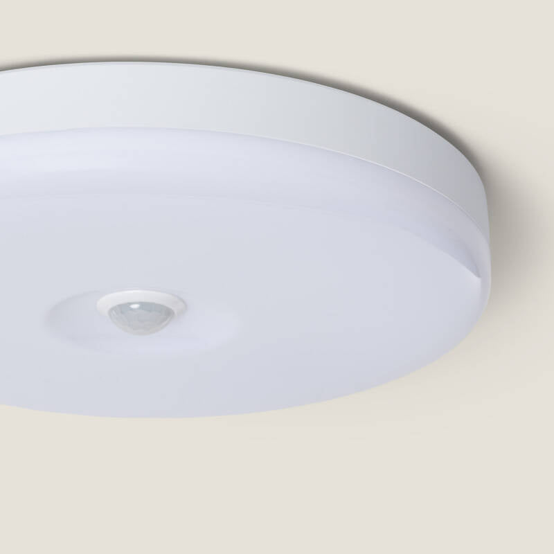 Plafon LED 12W Circular Ø216 mm No Flicker com Sensor de movimento PIR e Crepuscular